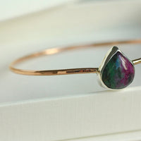 Ruby Zoisite Bangle