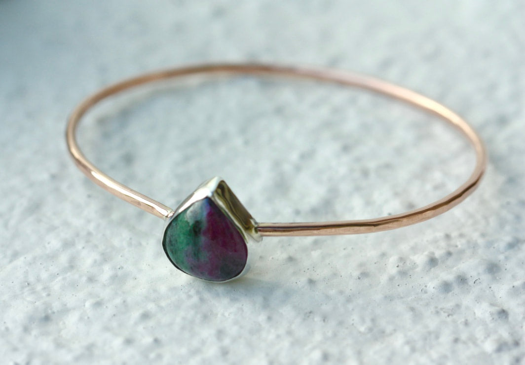 Ruby Zoisite Bangle
