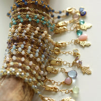 Neon Apatite Rosary Bracelet