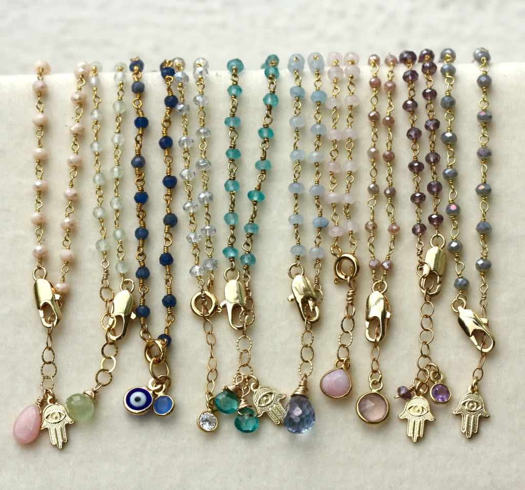 Neon Apatite Rosary Bracelet