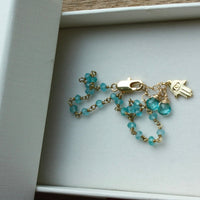 Neon Apatite Rosary Bracelet