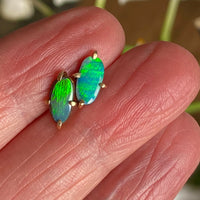 Australian Opal Stud Earrings