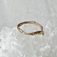 Blueberry Twig Ring, Twig Engagement or Wedding Ring