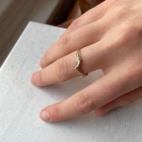 Blueberry Twig Ring, Twig Engagement or Wedding Ring