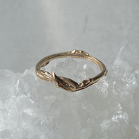 Blueberry Twig Ring, Twig Engagement or Wedding Ring