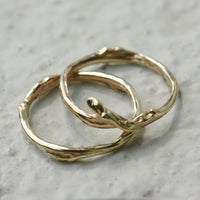 Blueberry Twig Ring, Twig Engagement Ring, Twig Wedding Ring, Twig Stacking Ring