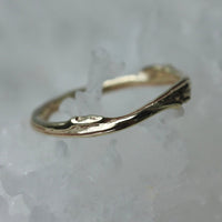 Blueberry Twig Ring, Twig Engagement Ring, Twig Wedding Ring, Twig Stacking Ring