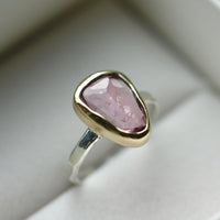 Pink Tourmaline Ring, October Birthstone Ring