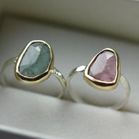 Pink Tourmaline Ring, October Birthstone Ring