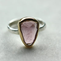 Pink Tourmaline Ring, October Birthstone Ring
