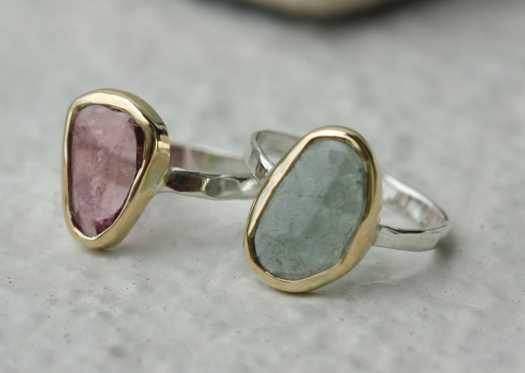 Pink Tourmaline Ring, October Birthstone Ring