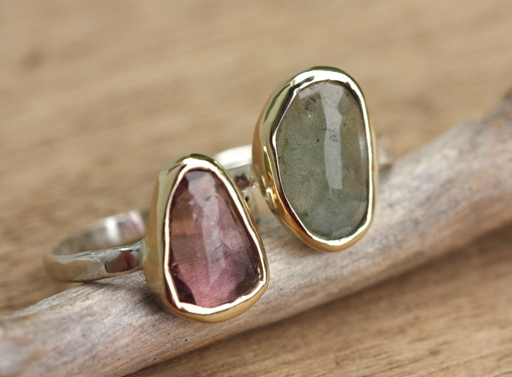 Pink Tourmaline Ring, October Birthstone Ring