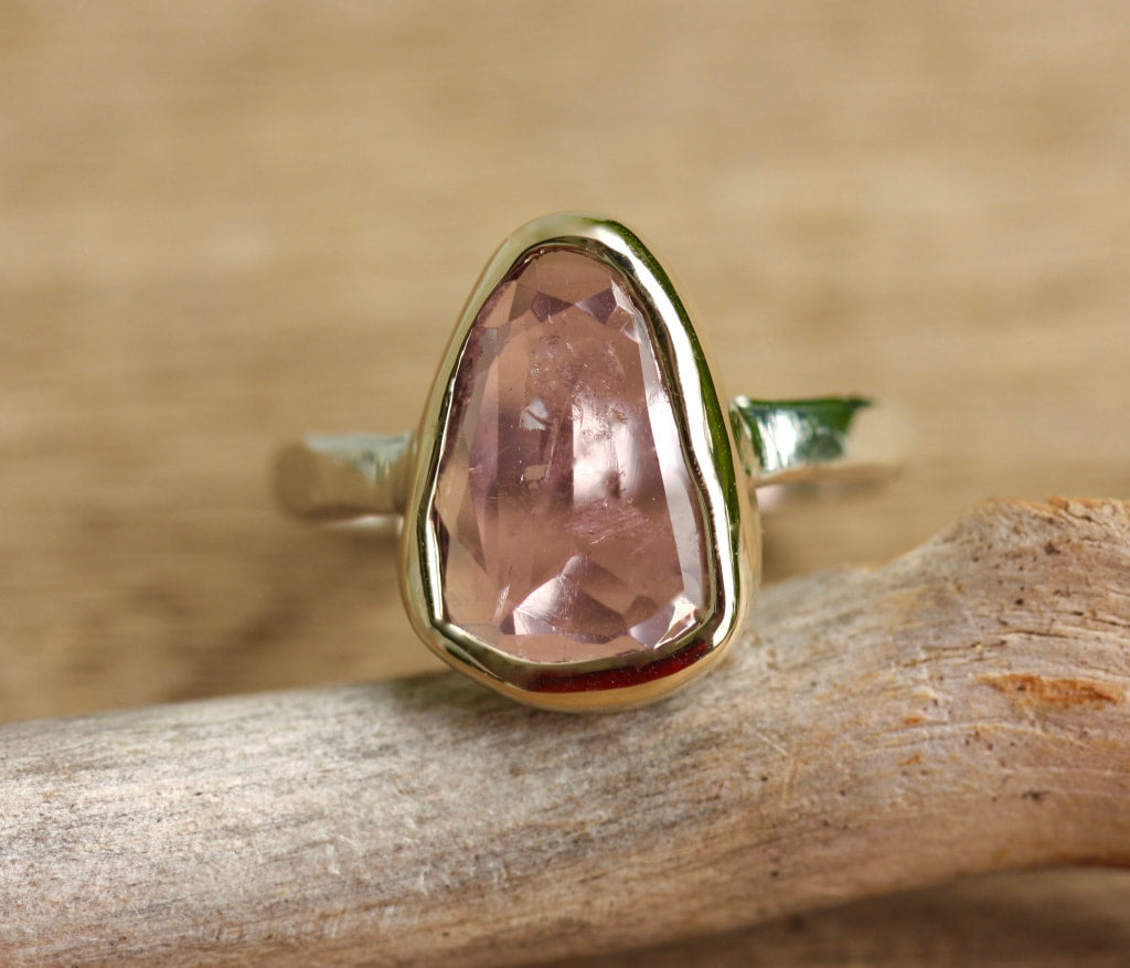 Pink Tourmaline Ring, October Birthstone Ring