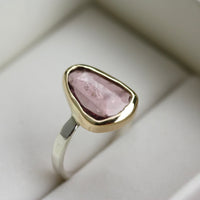 Pink Tourmaline Ring, October Birthstone Ring
