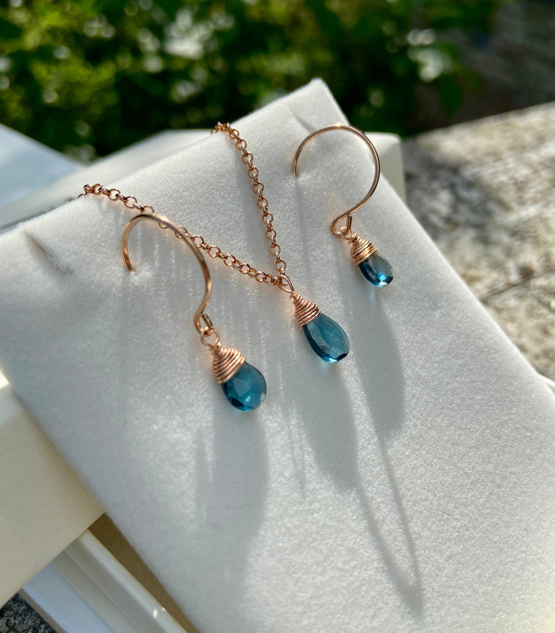 London Blue Topaz Earrings, November Birthstone Earrings