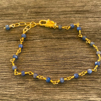 Blue Sapphire Bracelet, September Birthstone Bracelet