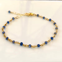Blue Sapphire Bracelet, September Birthstone Bracelet