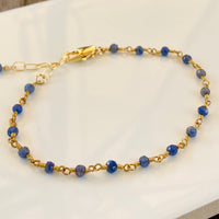 Blue Sapphire Bracelet, September Birthstone Bracelet