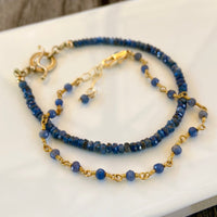 Blue Sapphire Bracelet, September Birthstone Bracelet