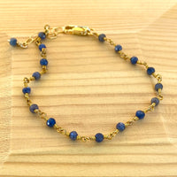 Blue Sapphire Bracelet, September Birthstone Bracelet