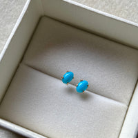 Sleeping Beauty Turquoise Stud Earrings, December Birthstone Earrings, Bridesmaid Earrings