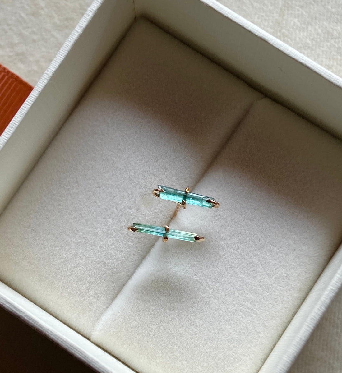 Indicolite/Paraiba Tourmaline Stud Earrings, October Birthstone Earrings