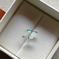 Indicolite/Paraiba Tourmaline Stud Earrings, October Birthstone Earrings