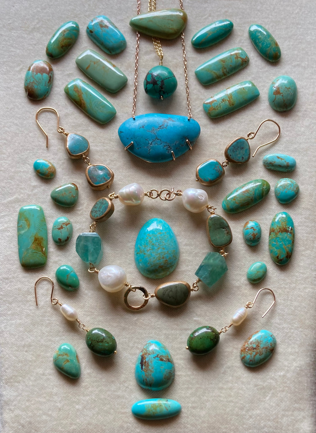Turquoise Pendant Necklace, December Birthstone Necklace