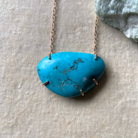 Turquoise Pendant Necklace, December Birthstone Necklace