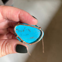 Turquoise Pendant Necklace, December Birthstone Necklace