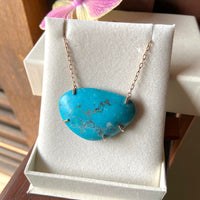Turquoise Pendant Necklace, December Birthstone Necklace