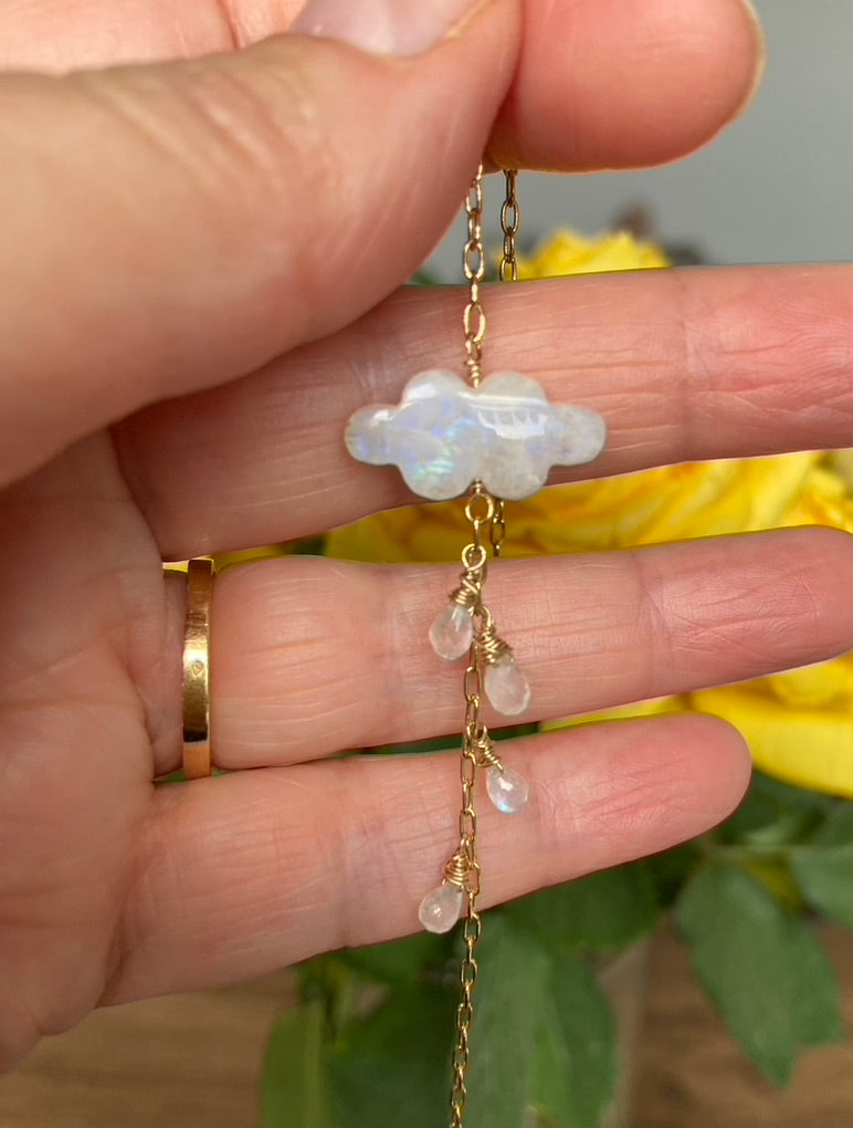 Moonstone Cloud Bracelet, June Birthstone