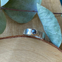 Gray Salt and Pepper Diamond Ring, Wedding or Engagement Ring, April Birthstone