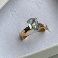 Brazilian Aquamarine Ring, March Birthstone Ring