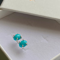 Arizona Turquoise Stud Earrings, December Birthstone Earrings, Bridesmaid Earrings