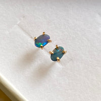 Australian Opal Stud Earrings, October Birthstone Earrings