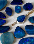 Australian Opal Pendant Necklace, October Birthstone Necklace