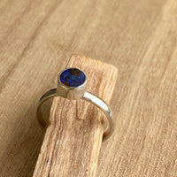 Australian Koroit Boulder Opal Ring, October Birthstone