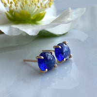 Blue Sapphire Stud Earrings, September Birthstone