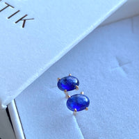 Blue Sapphire Stud Earrings, September Birthstone