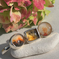 Dendritic Agate Ring, May Birthstone