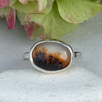 Dendritic Agate Ring, May Birthstone