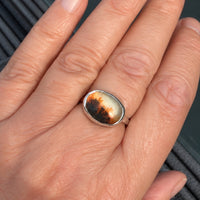 Dendritic Agate Ring, May Birthstone