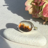 Dendritic Agate Ring, May Birthstone