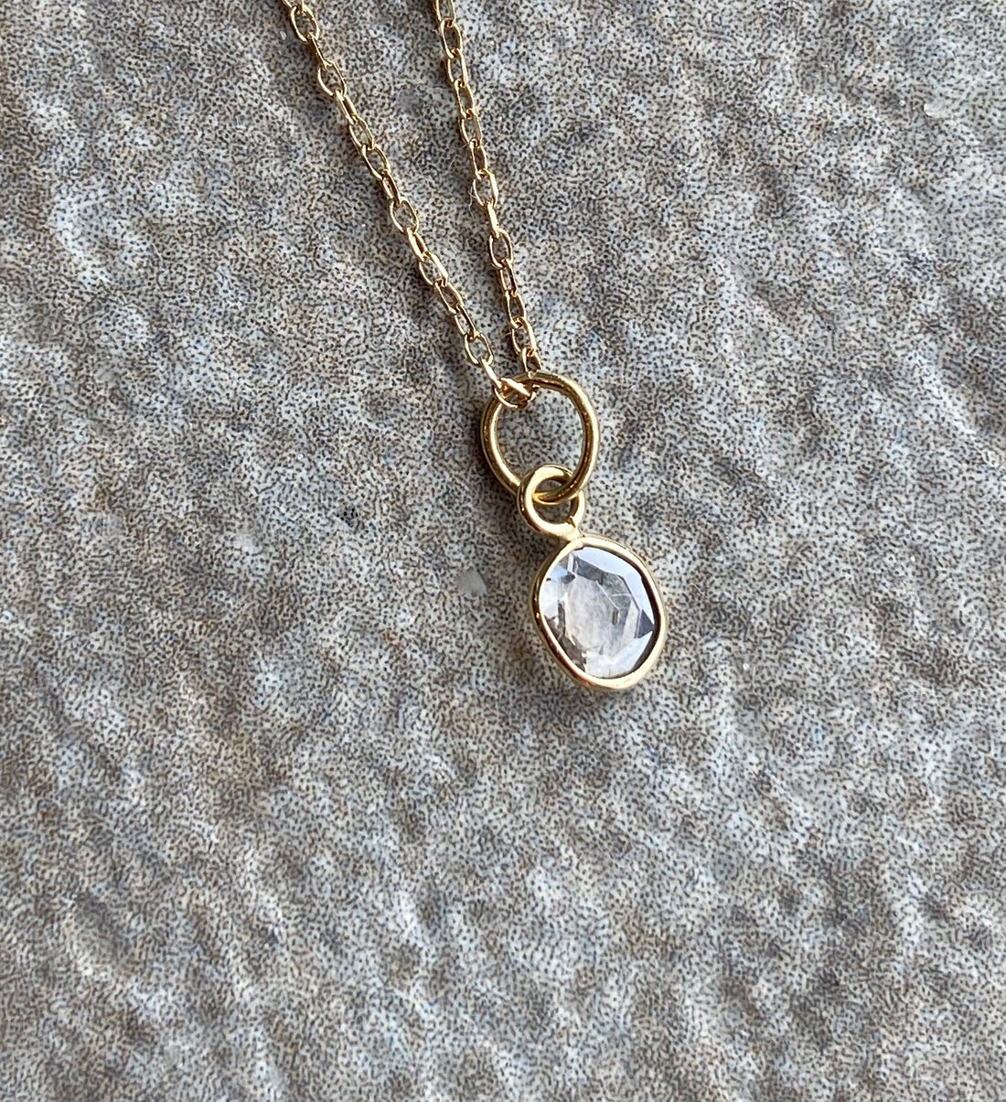 Salt and Pepper Diamond Slice Pendant Necklace, 18k/14k Gold