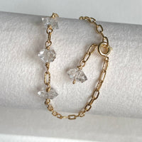 Herkimer Diamond Chain Bracelet