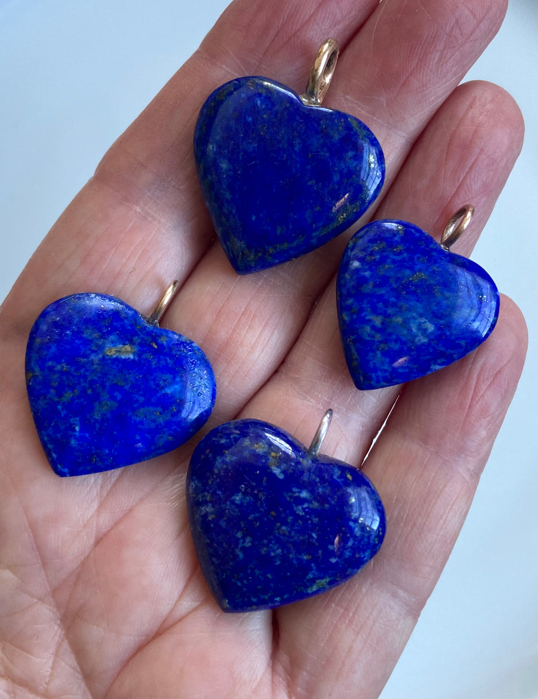 Lapis Lazuli Heart Pendant Necklace, September Birthstone