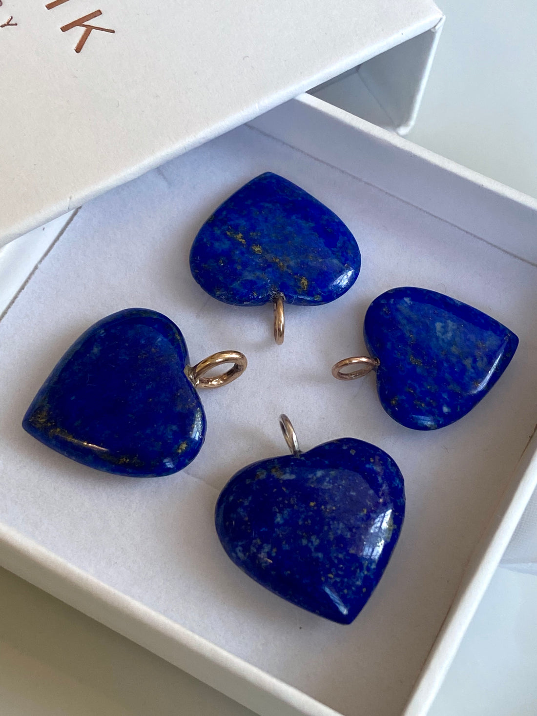Lapis Lazuli Heart Pendant Necklace, September Birthstone