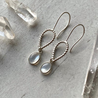 Sri Lankan Moonstone Earrings, June Birthstone Earrings