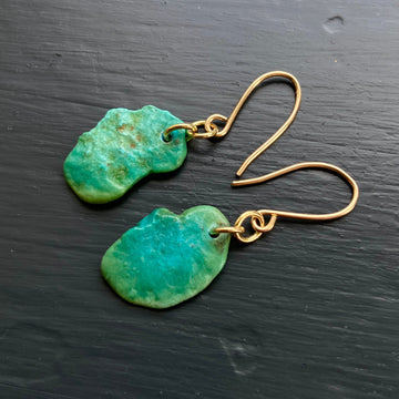 Raw Arizona Turquoise Earrings